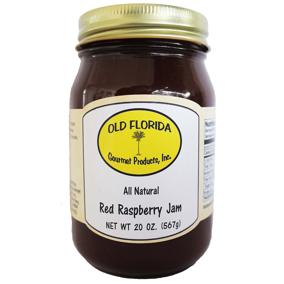 Red Raspberry Jam - Old Florida Gourmet Products