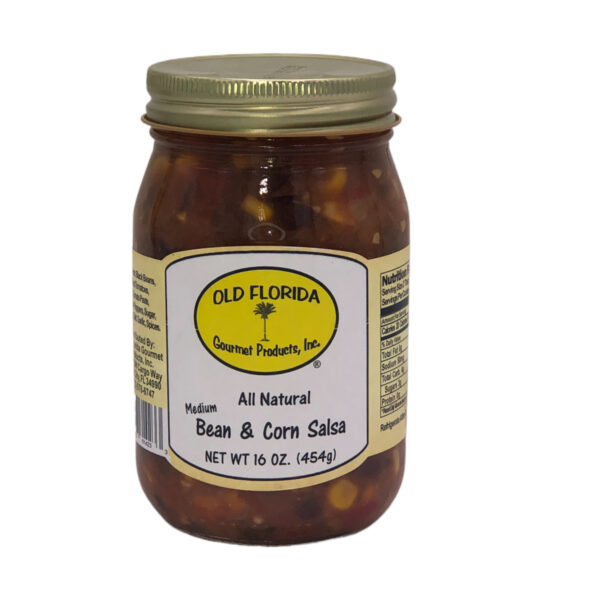 Bean and Corn Salsa in Glass Jar by Old Florida Goumet