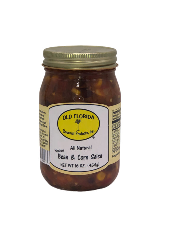 Bean and Corn Salsa in Glass Jar by Old Florida Goumet