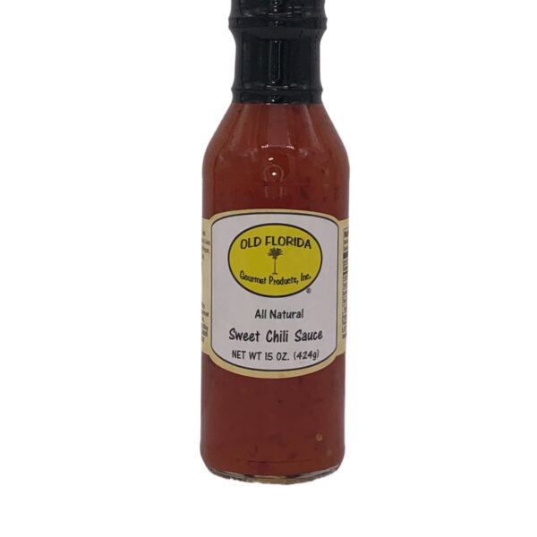 Sweet Chili Sauce in a glass bottle from Old Florida Gourmet