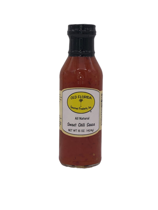 Sweet Chili Sauce in a glass bottle from Old Florida Gourmet