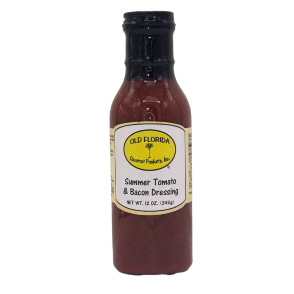 Summer Tomato Bacon Dressing in a Glass Bottle from Old Florida Gourmet