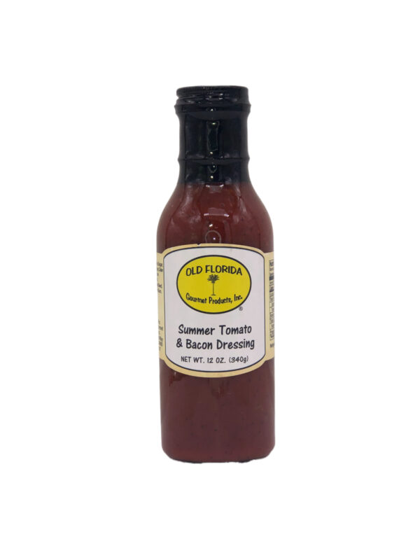 Summer Tomato Bacon Dressing in a Glass Bottle from Old Florida Gourmet